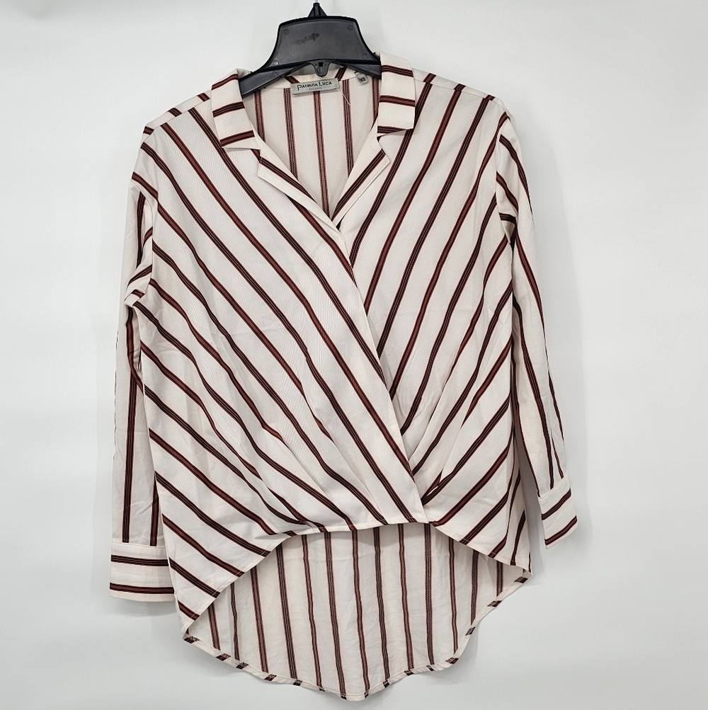 Oversized V-Neck Wrap Top Milano Patrizia Luca